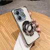 Luxury Shockproof Magnetic Bracket for Magsafe Clear Case for Funda Tecno Spark 20 Pro Spark20 20Pro 20C With Holder Stand Cover