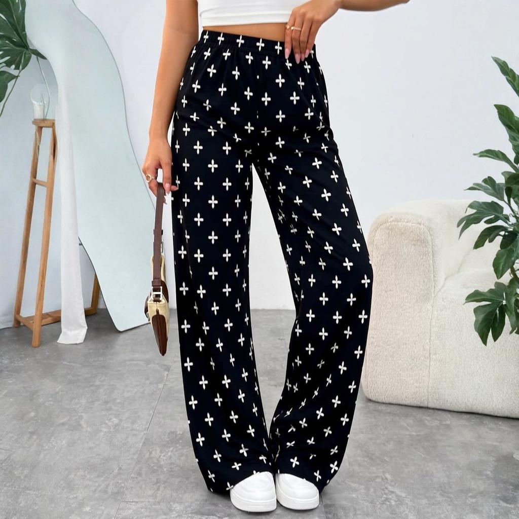 Women's Straight Pants Fashion Casual Pants Nine Point Harlan Pants