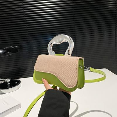 Casual Portable Small Square Bag Trendy Retro Small Bag Women's 2025 Summer New Fashion Casual Popular Messenger Bag