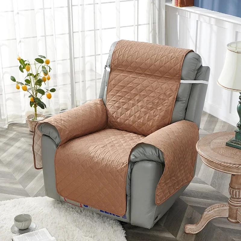 1 Seater Anti-wear Recliner Sofa Cover Pet Dog Kid Armchair Slipcover Non-Slip Couch Cushion Slipcover Furniture Protector Case