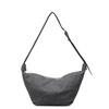New single shoulder fashion underarm bag niche design splicing horn messenger bag feeling casual dumpling bag