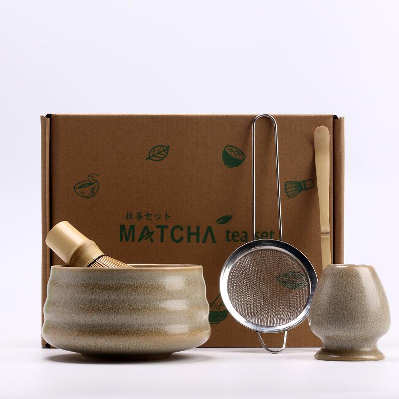 5pcs/set Japanese Matcha Set Vintage Bamboo Matcha Brush Exquisite Matcha Bowl Tea Tools Accessories Ceremony Great Gifts Box