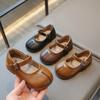Korean Style Children's Shoe for Girl  Fashion Spring Non-slip Kids Leather Shoe Causal Versatile Toddler Flats Single Shoes