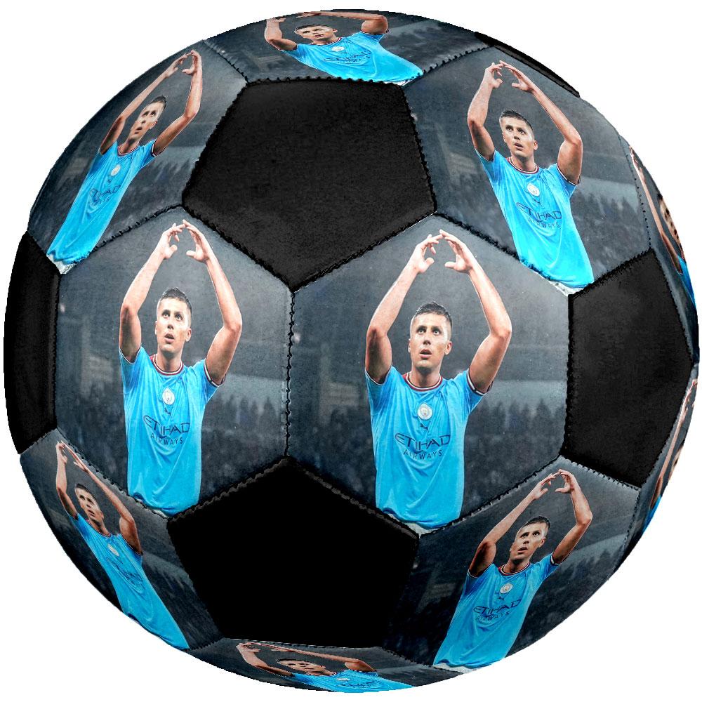 Ballon de football Rodri taille 5, coloré, adapté à tous les âges, cousu à la machine, matériau PVC, qualité compétition, durable et à rebond élevé