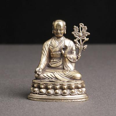 Pure Copper Tibetan Buddha Statue Miniatures Home Decoration Antique Bronze Figurines Desk Decor Ornaments Crafts Accessories