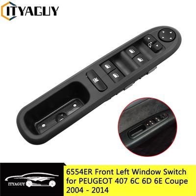 6554ER Front Left Power Electric Window Lifter Master Control Switch Panel For Peugeot 407 SW 6554.ER 2004-2014