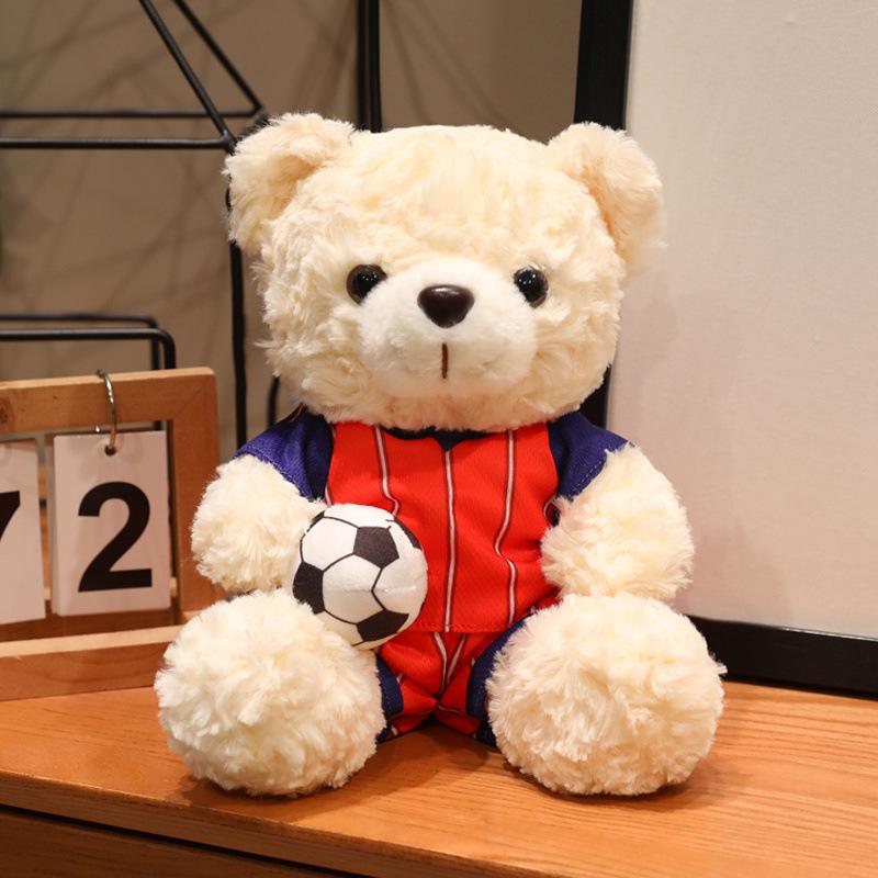 World Cup Football Teddy Bear Plush Doll - Cute Children's Gift Ornament Toy