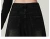 Women's Retro High-Waisted Wide-Leg Gray Jeans - 2025 Spring/Autumn Collection