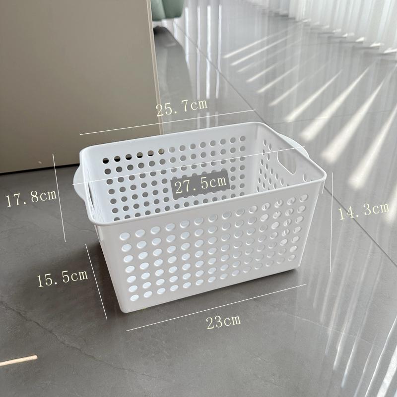 Пластиковый настольный органайзер конфетного цвета - Большая квадратная корзина для различных предметов 850₽