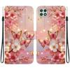 Handmade PU Leather Flip Case for Samsung A22 5G/A22s 5G (SM-A226B/A226L)- Anti-Slip Shockproof Cover with Wrist Strap & Heart/Rose Cat Designs