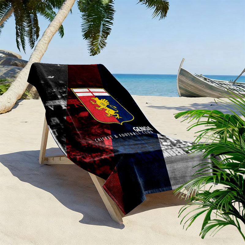 Genoa C.F.C. Poster Strandtuch, Großes Weiches Schnelltrocknendes Handtuch für Strand Camping Schwimmen