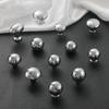Brass Silver Ball Furniture Pull Handles Hand-Forged Hammer Cabinet Handles Door Drawer Knob Kitchen Wardrobe Cupboard Pulls