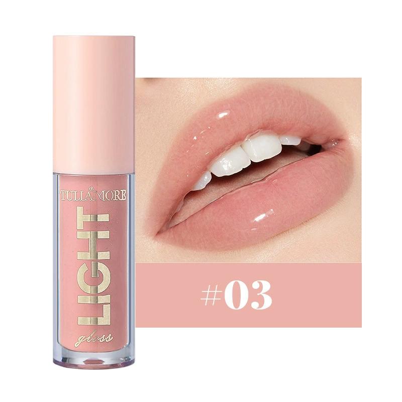 Moisturizing Candy Lip Glaze Mirror Pearl Nude Lip Gloss 12 Colors Nude Lip Oil