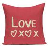 Love Heart Pillow Cover Valentine Day Love You Letters Cushion Cover Home Decor Sofa Bed Wedding Party Decor Pillowcase