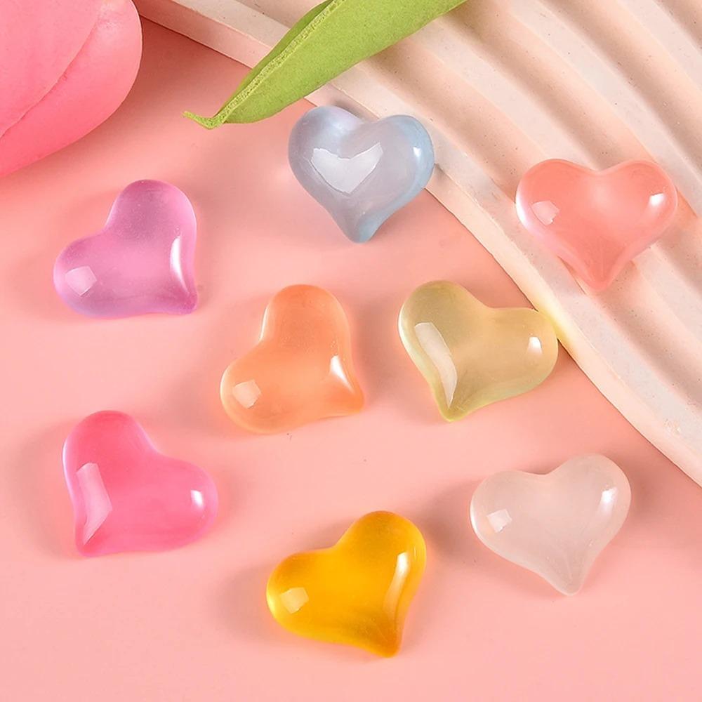 

50 шт. Мини-фигурки в форме сердца из смолы, милые маленькие модели для скрапбукинга