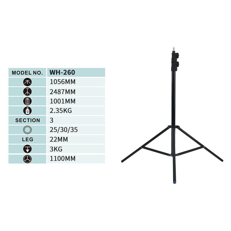 8Meking Multi-functional Foldable Floor Lamp & Portable Flash Stand for Photography & Live Streaming