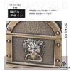TOMMYFIELD Treasure Chest, Trinket Box, Jewelry Storage, Antique Toy Box, Elegant Gift (Bronze) [Parallel Import]