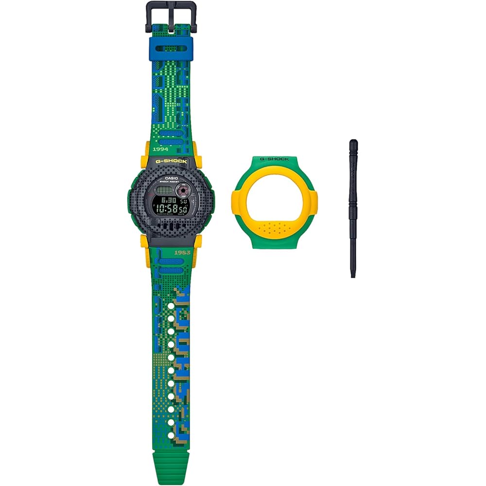 Casio G-Shock G-B001RG-3JR Bluetooth Men s Watch Yellow Green with Removable Bezel