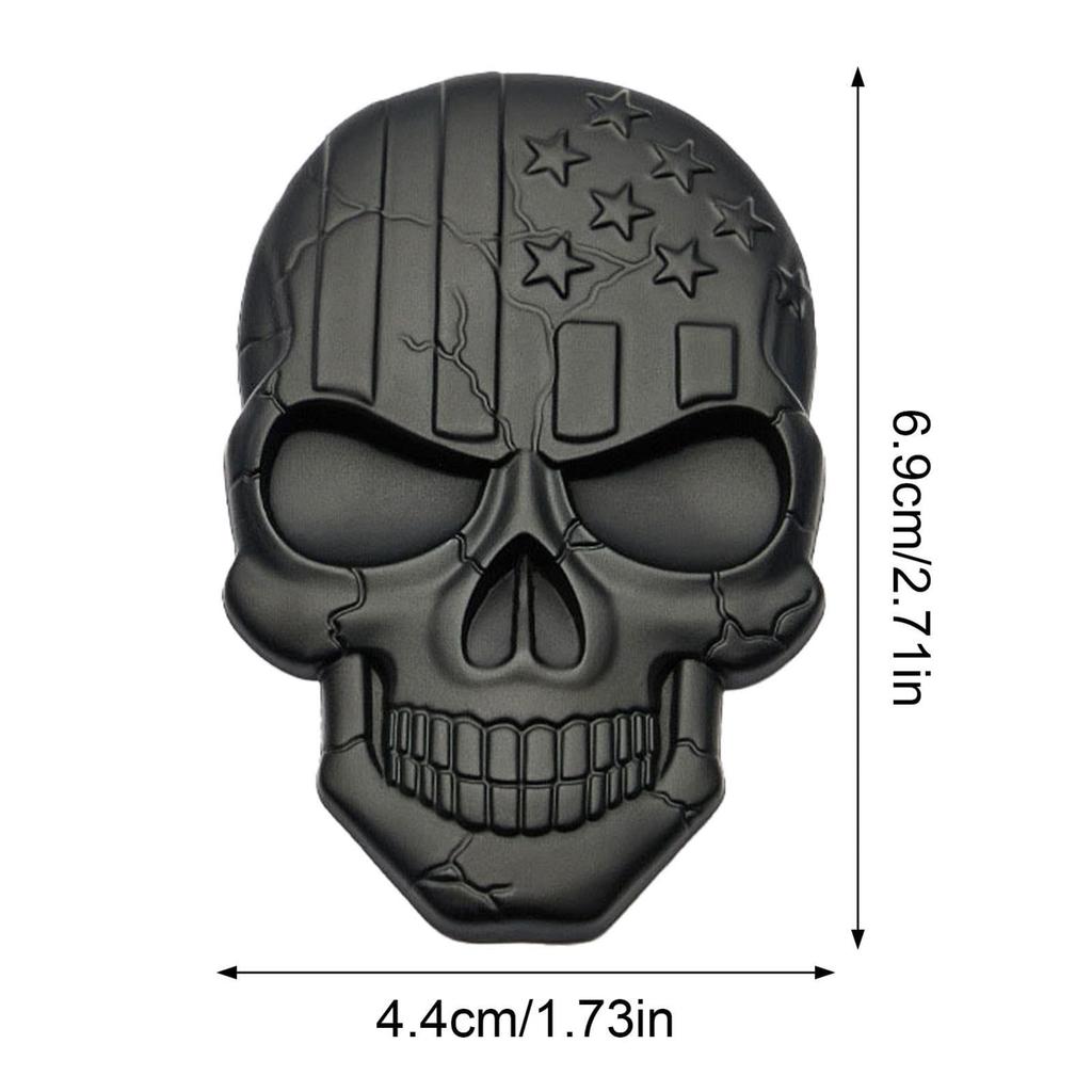 3D Sticker Skull - 3D Heavy Duty Car Decal and Decal | Car Skull