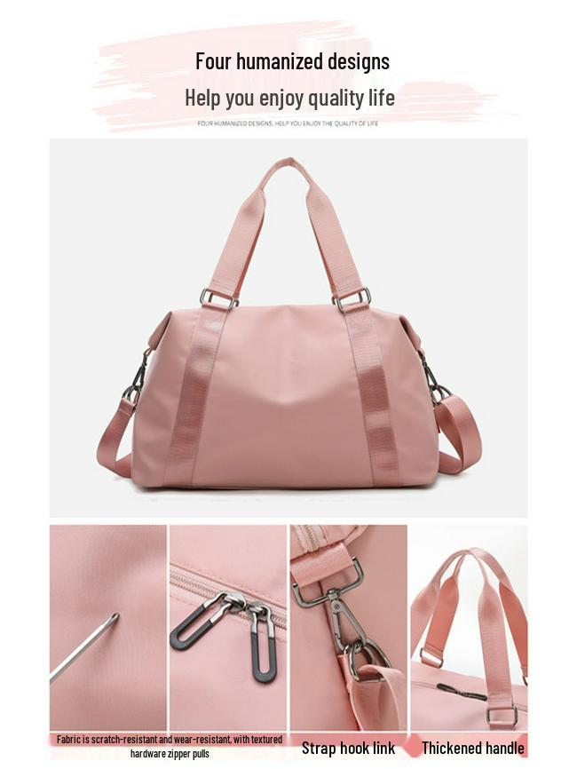 Cross-Border Women's Large Capacity Casual Sports Fitness Bag - Korean Style Shoulder Handbag & Yoga Bag