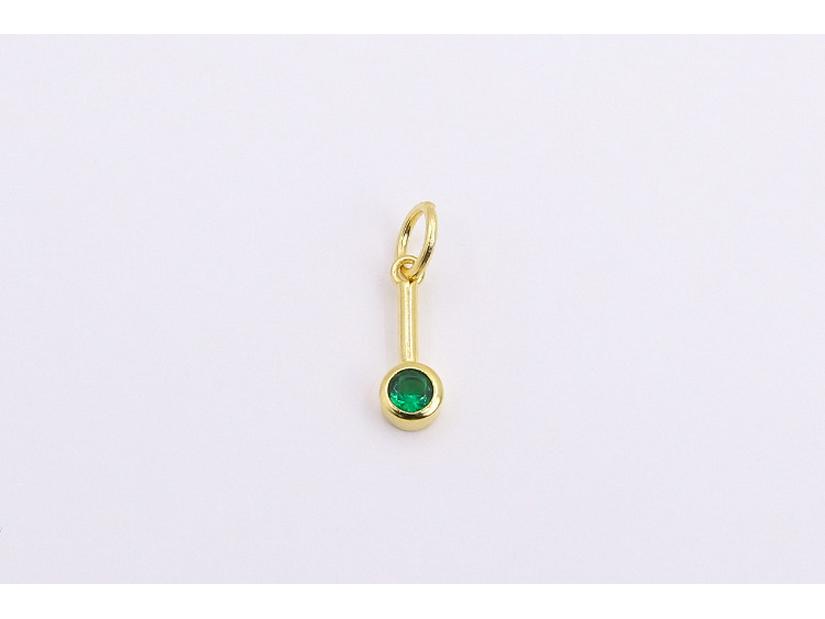 

Подвеска-леденец из стерлингового серебра 925 пробы с разноцветными цирконами для DIY ожерелий и браслетов