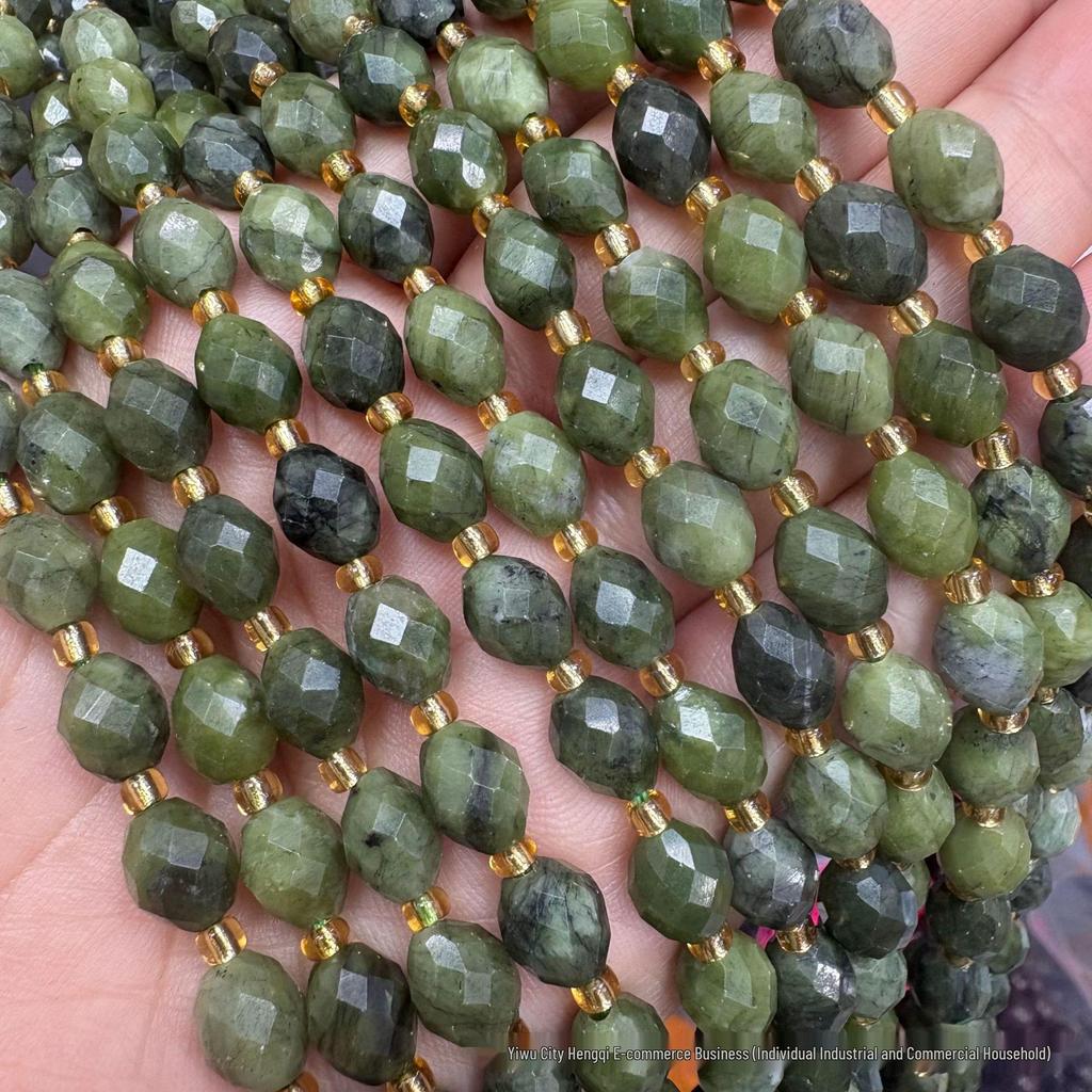 6x8mm Faceted Oval Natural Stone and Crystal Beads for DIY Jewelry