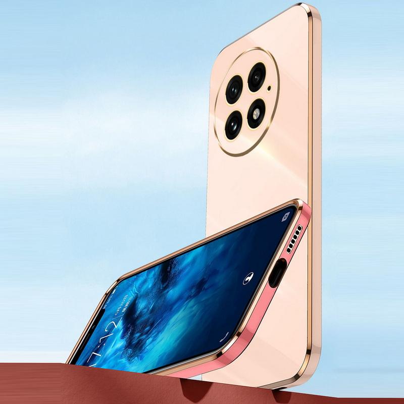 For OnePlus ACE 2 Pro 13 13R 12 11 11R 10T Phone Case Solid Color Plating TPU Slim Shockproof Glossy Soft Lens Protection Bumper Cover