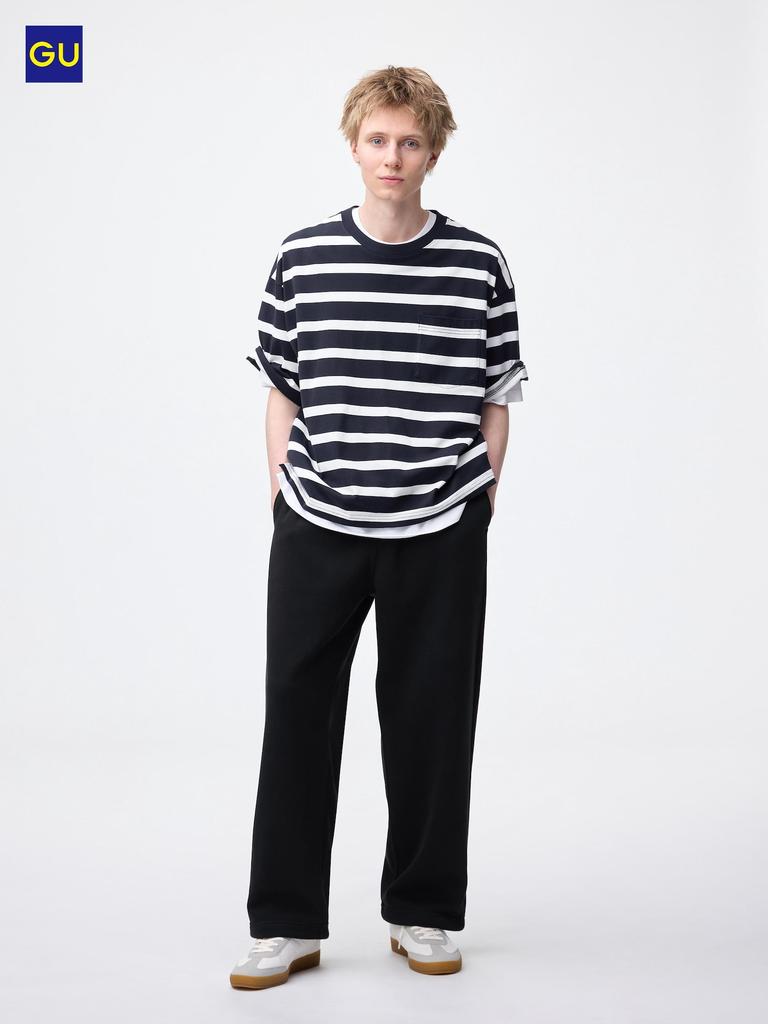 Uniqlo Gu Heavy Weight Sweatshirt Wide Straight Pants