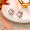 Premium Pearl Stud Earrings S925 Silver Needle Elegant Exquisite Earrings Retro Temperament Versatile Earrings