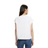 Calvin Klein Solid Color Layered Logo Print Crew Neck T-Shirt Women Tops White J221213-YAF