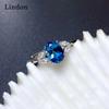 Lindon klassischer Zirkonring für Damen, Schmuck, Hochzeit, Versprechen, Party, Geschenk