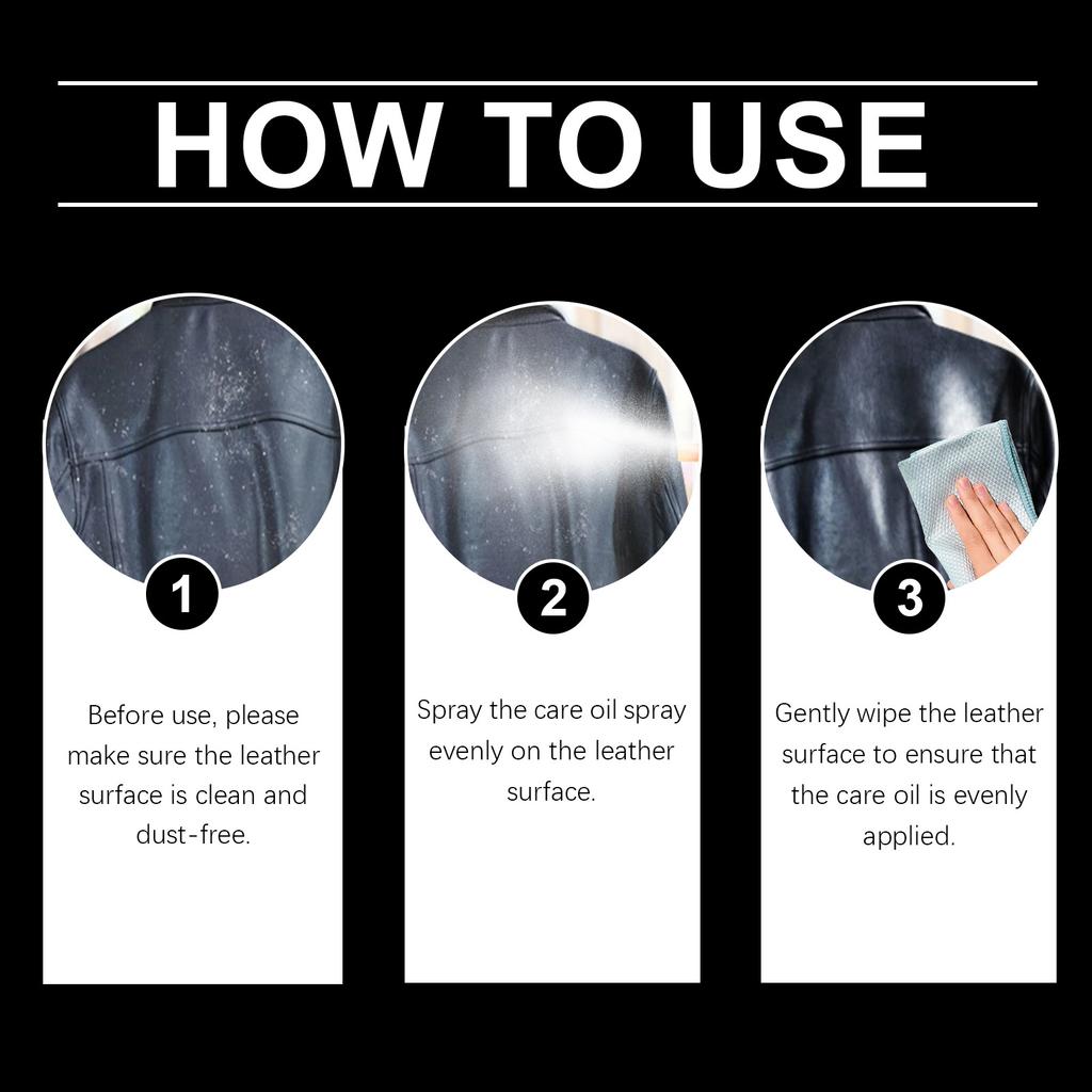 JAKEHOE Olejek do Pielęgnacji Skóry w Sprayu Skórzana Sofa Buty Skórzana Kurtka Usuwanie Plam Konserwacja Renowacja Pielęgnacyjny Olejek
