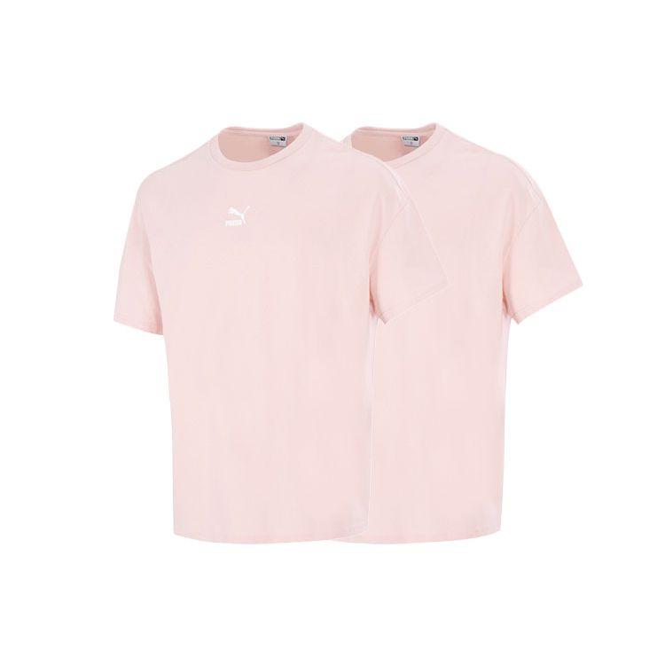 Puma Performance Running Training Fitness Quick-Dry Breathable Round Neck Short Sleeve T-Shirt Men Tops Pink 533100-36