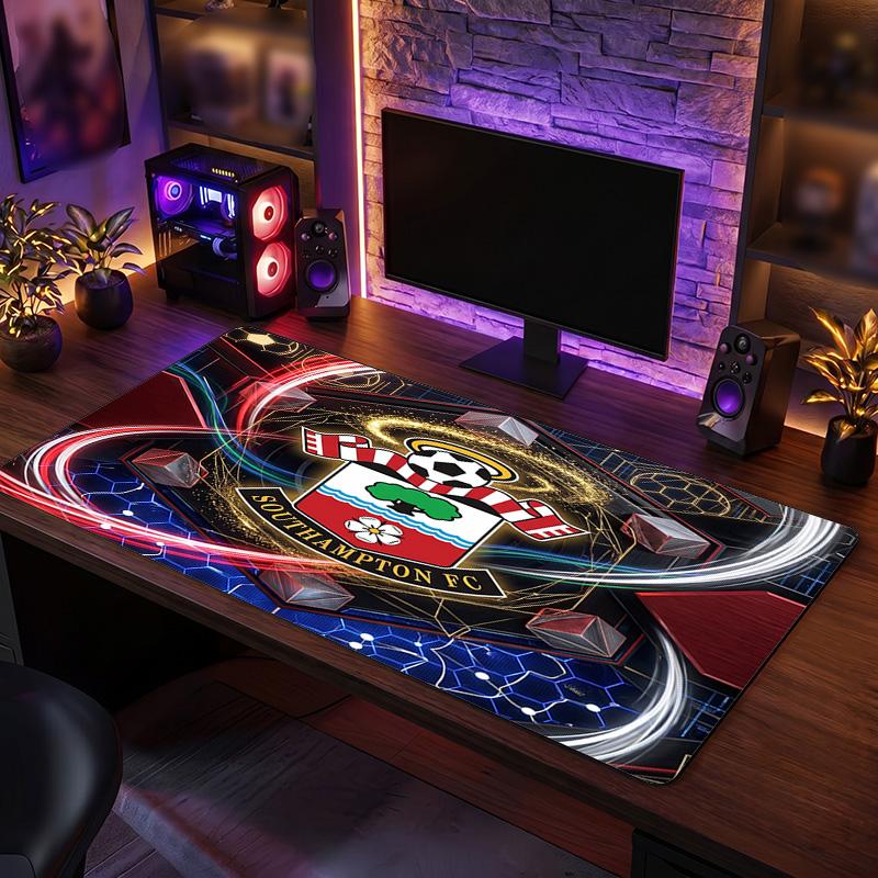 Southampton Football Print Large Mouse Pad, Anti-Slip Extended Gaming Desk Mat for Office Home