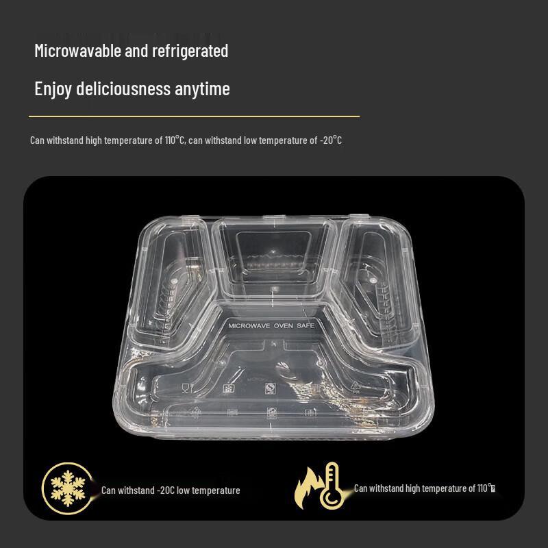 Four-Compartment Takeaway Meal Box