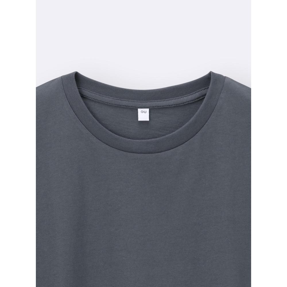 Gu By Uniqlo Girls CoTTon Oversize Cropped T shirT Jr