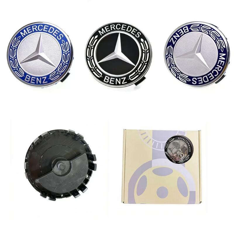 CQZ1 Wheel Center Hub Caps 75mm Floating Magnetic Levitation For Mercedes Benz AMG C E S Class GLE GLC GLS W204 W205 W212 WZWQIWAA