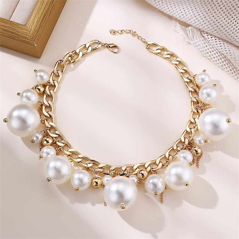 

1 шт./пара винтажное длинное ожерелье с кисточками для женщин и девочек, изысканный браслет, преувеличенные универсальные серьги, подарки