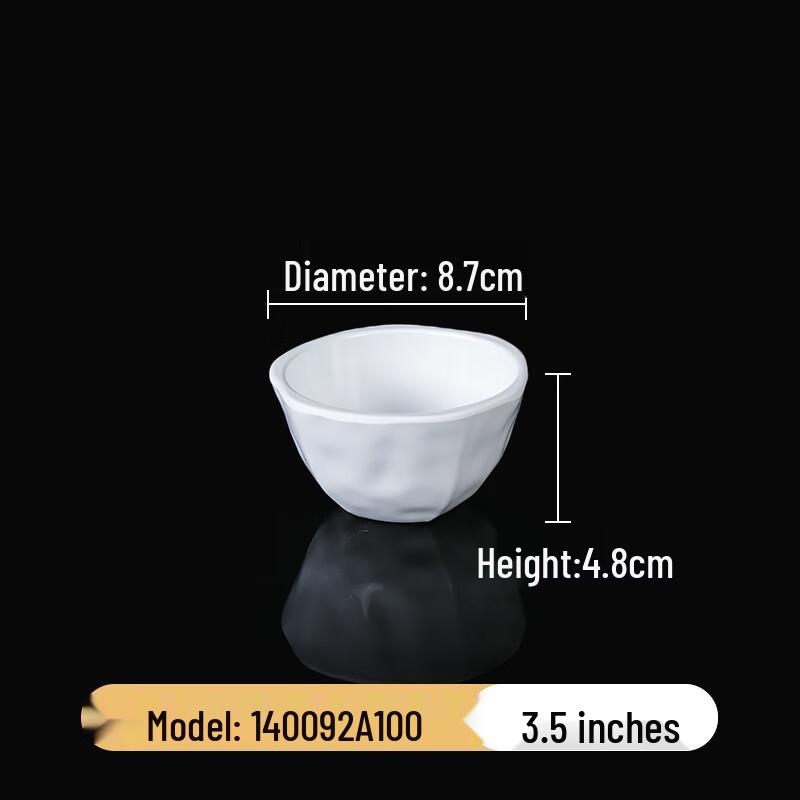 Melamine Divided Dipping Sauce Dish