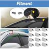 Wind Deflector Clips,12Pcs Car Wind Rain Deflector Channel Stainless Steel Fixing Retaining Clips Fit for G3