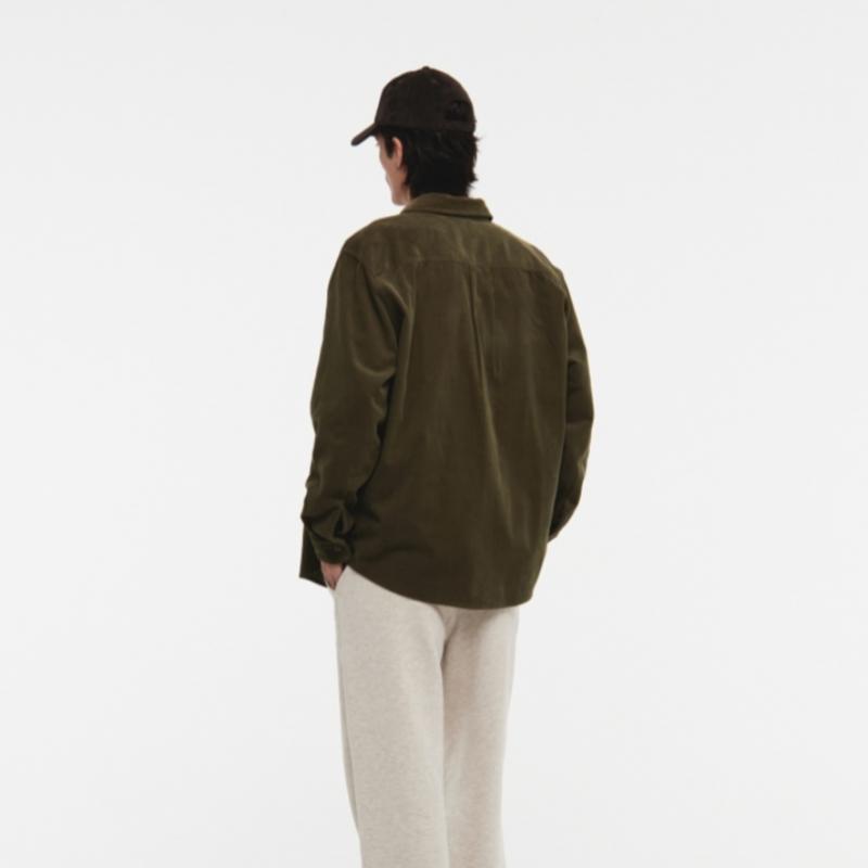KANGOL Corduroy Shirt Khaki 7065