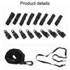 For Swimming Pool Cover Reel Belt System Black Color with Reinforced Seams and Extended Length for Easy Access