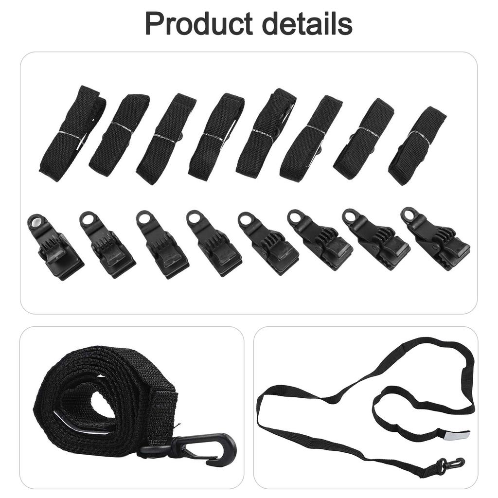For Swimming Pool Cover Reel Belt System Black Color with Reinforced Seams and Extended Length for Easy Access