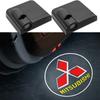 2Pcs For Mitsubishi Lancer 9 10 Outlander ASX Pajero Colt EX LED Wireless Car Door Welcome Lamp Projector Light Auto Accessories