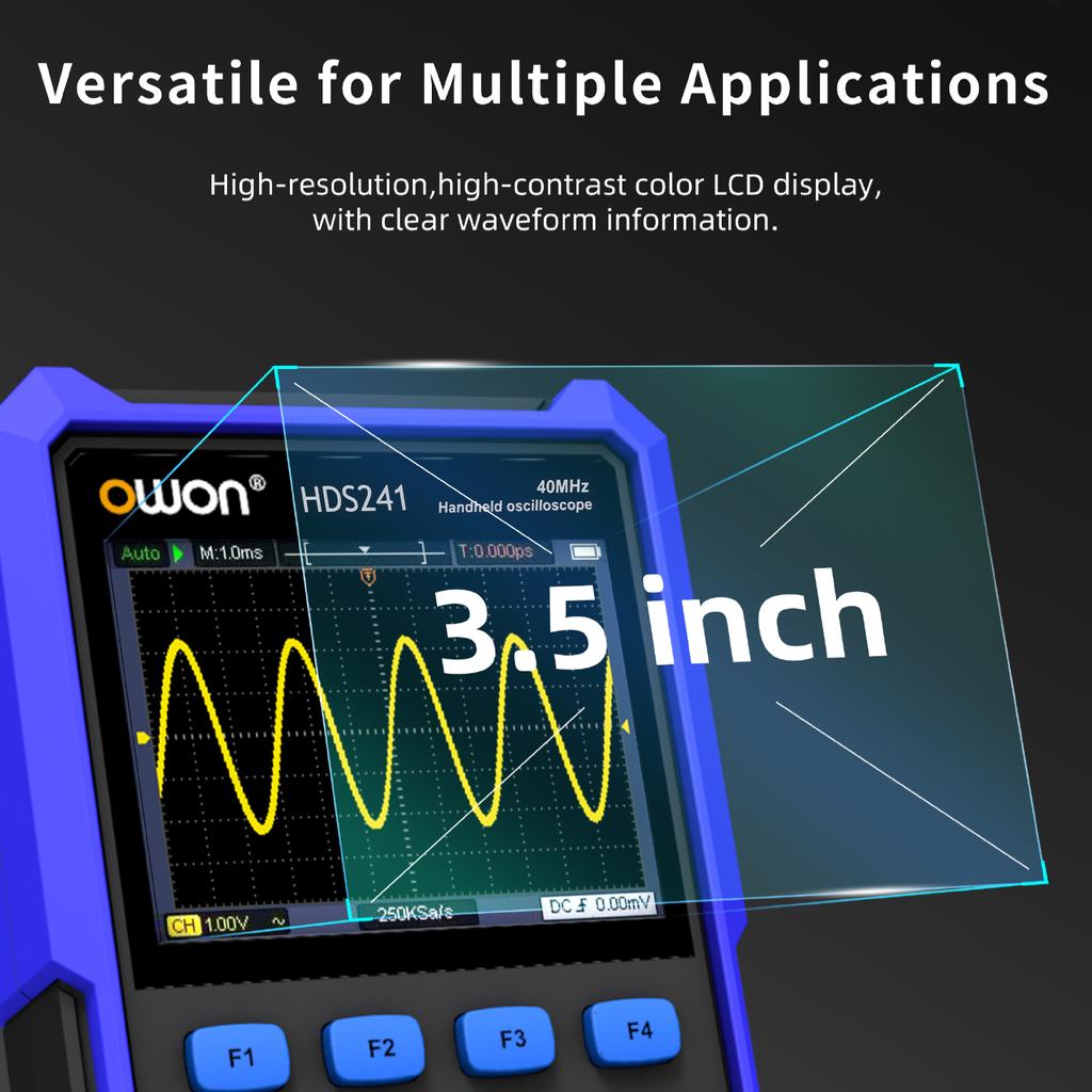 2 In 1 Oscilloscope Multimeter Multifunctional Digital Oscilloscope 1CH 250MSa S Sampling Rate 40MHz Bandwidth for