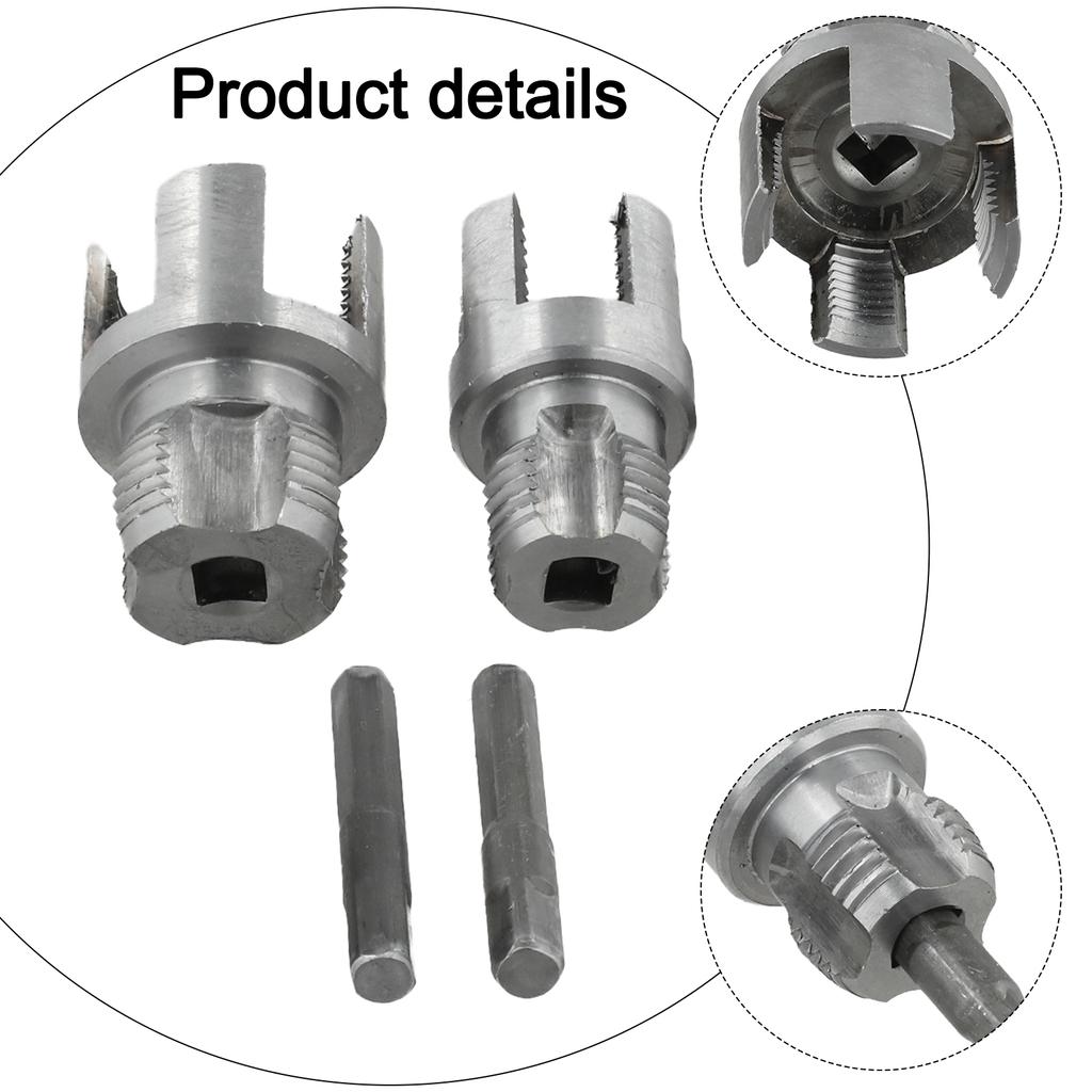 Dual Function Pipe Threading Tool 2 Pieces for Internal and External Threads Suitable for Multiple Pipe Materials