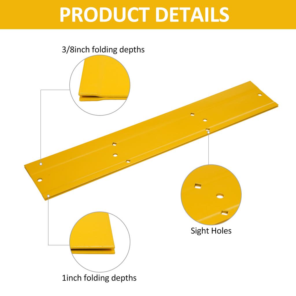18palcový ohýbačka kovů, robustní nástroj na ohýbání plechu 16 gauge s mířidly, pro ohýbání HVAC potrubí a výrobu kovů
