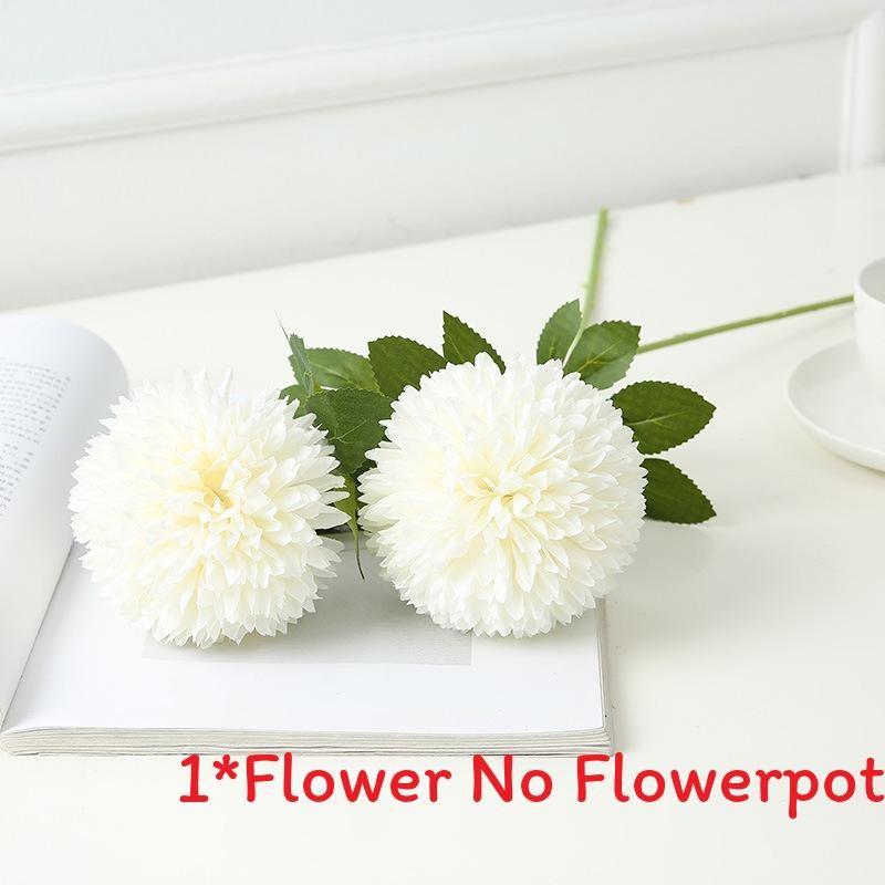 Floral Fake Ball Chrysanthemum Silk Flower For Party Decor And Props Photography