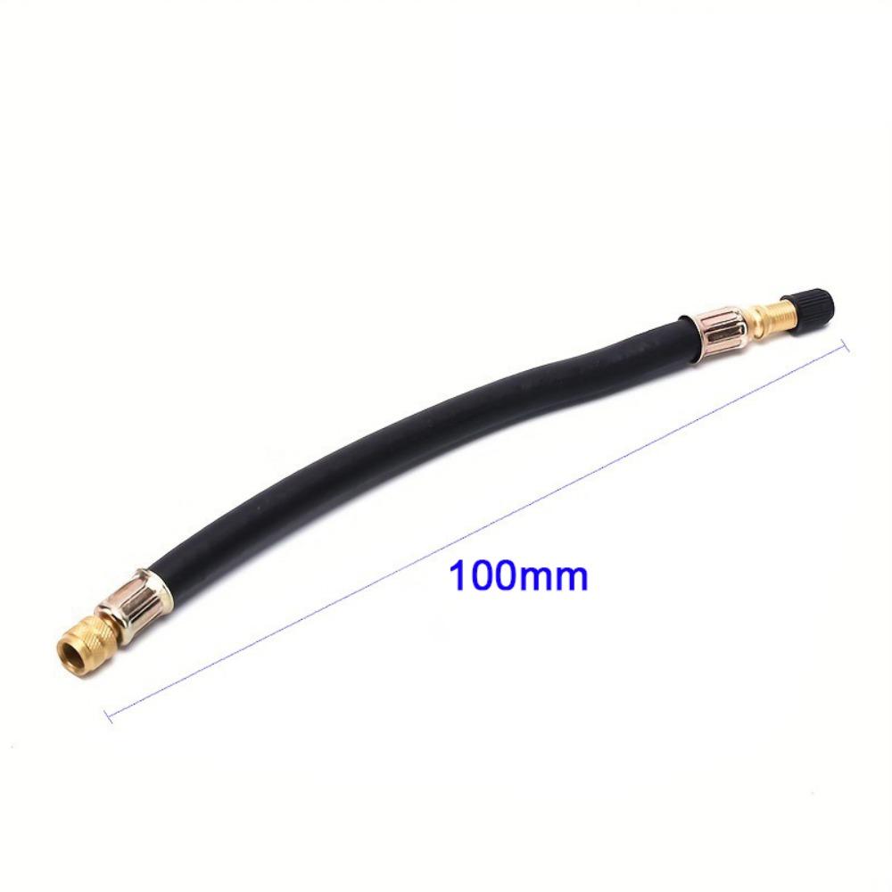 Flexible Braided Flexible Hose Steel Wire Tire Valve Adapter Inflatable Rubber Hose  Tire Inflation 100mm