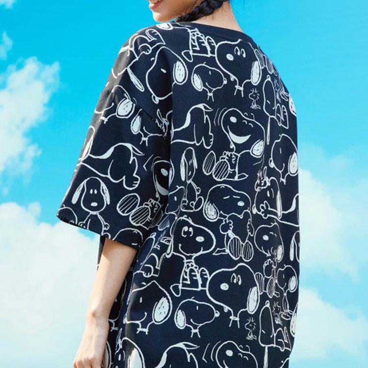 Anta x SNOOPY Life Collection T Shirt Unisex Black 952129113-2